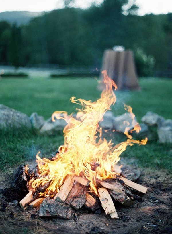 Camping trip campfire