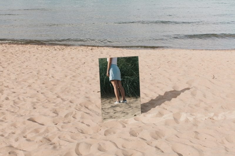 beach mirror