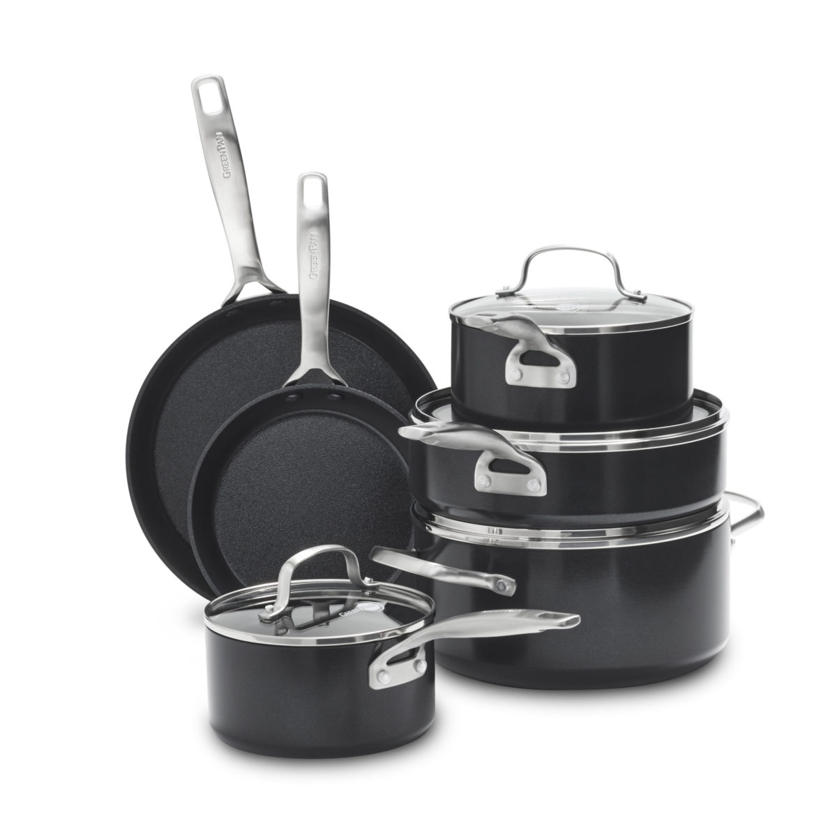a set of pots and pans