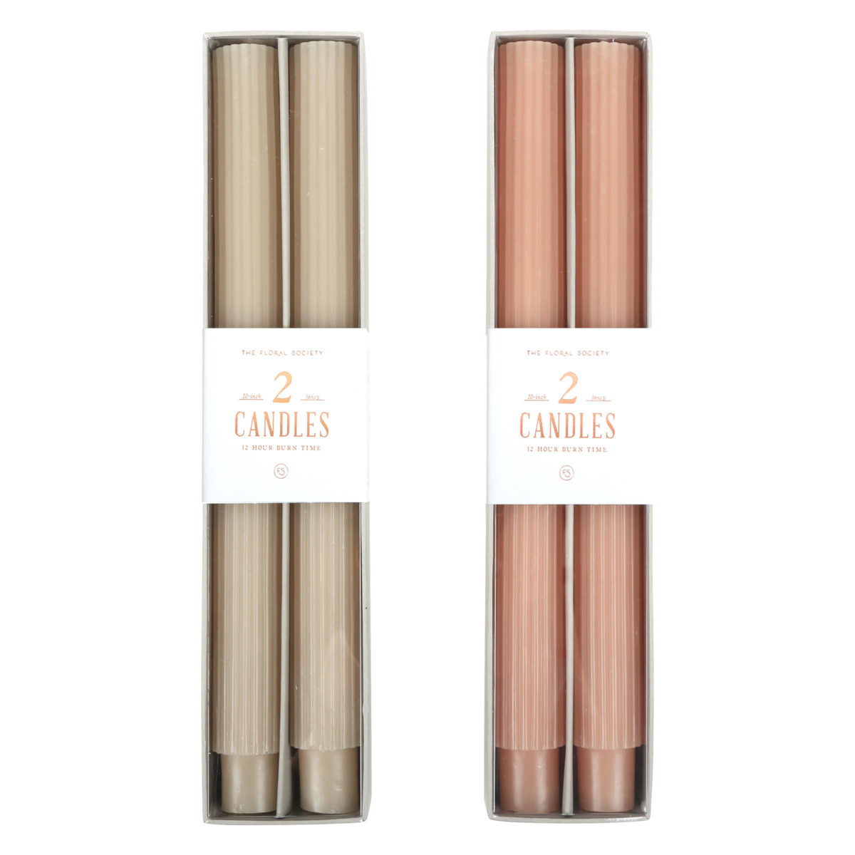 A set of taper candles
