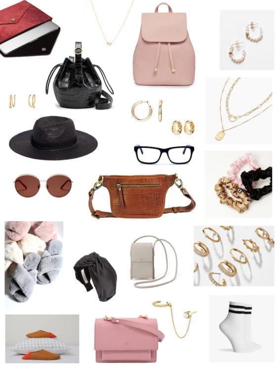 A collage of accessories